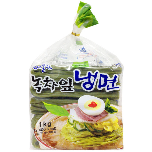 녹차잎 냉면 1kg (5~6인분) / 접이식