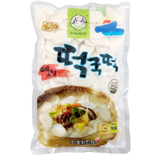 옛날 떡국떡 1kg (6~7인분) / 떡국 / 떡국떡