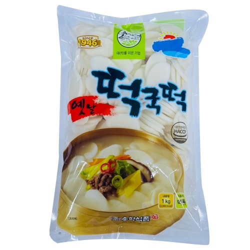 옛날 떡국떡 1kg (6~7인분) / 떡국 / 떡국떡